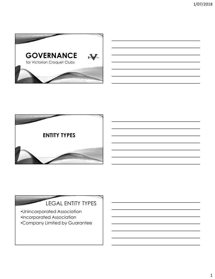 governance