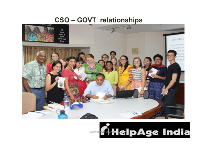 cso govt relationships