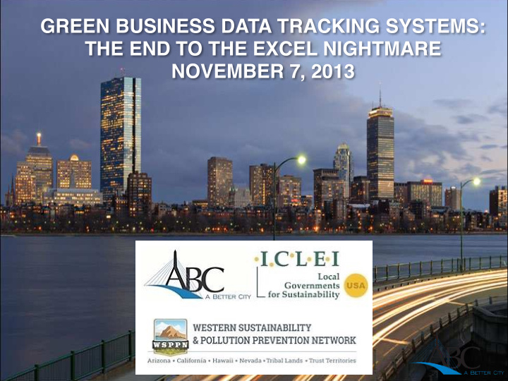 green business data tracking systems the end to the excel