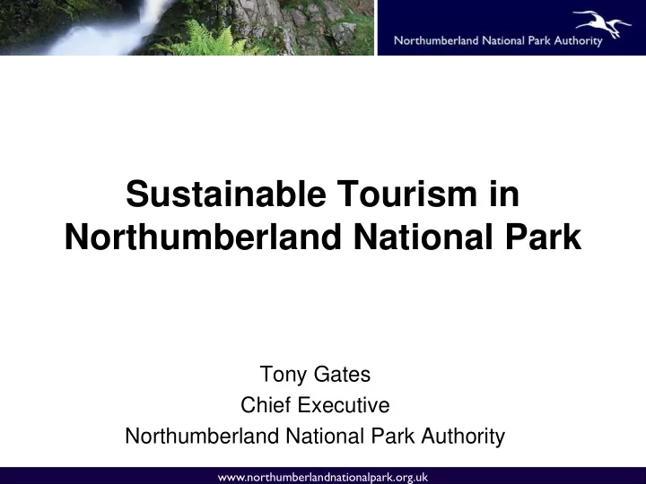 sustainable tourism in northumberland national park