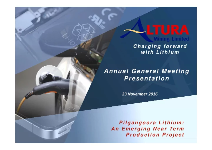 annual general meeting presentation