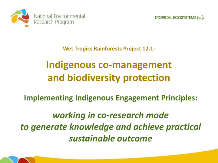 indigenous co management and biodiversity protection