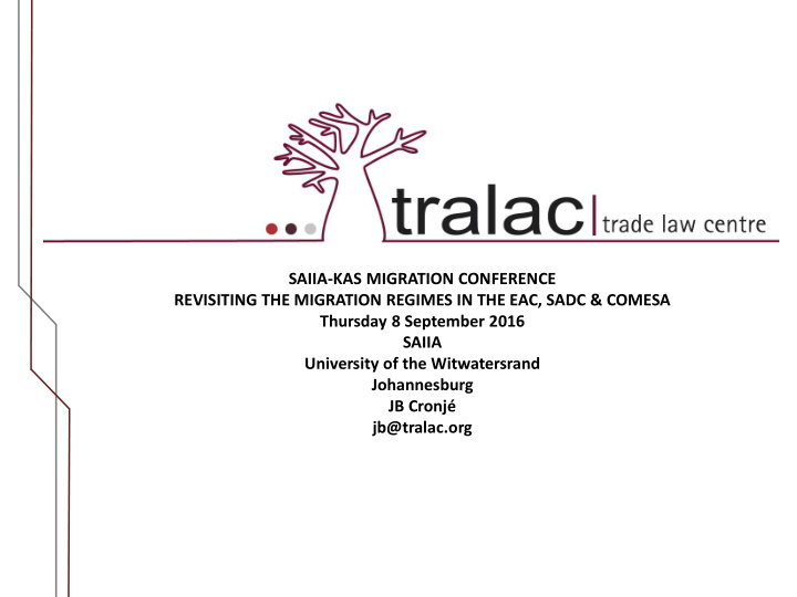 saiia kas migration conference revisiting the migration