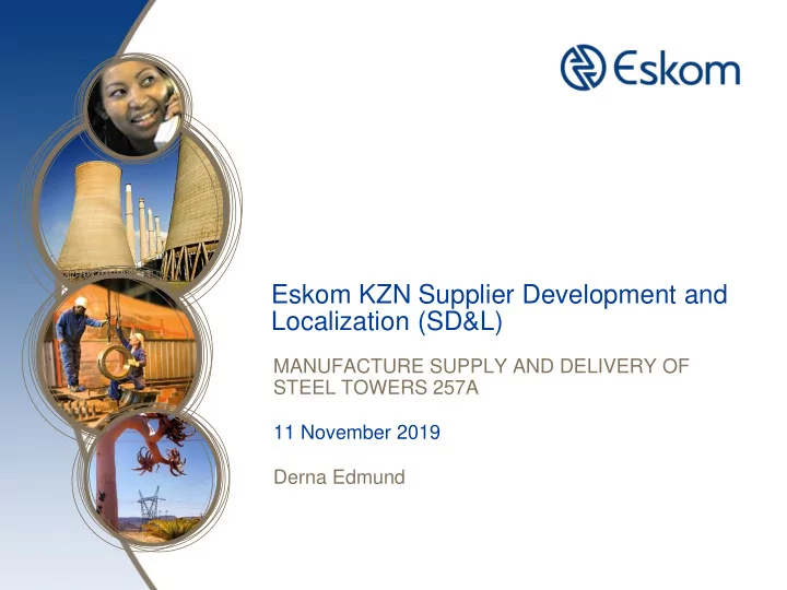 eskom kzn supplier development and localization sd l