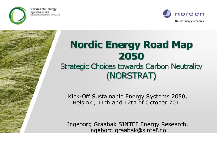 nordic energy road map