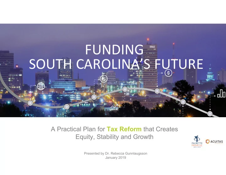 funding south carolina s future