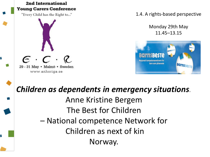 children as dependents in emergency situations anne