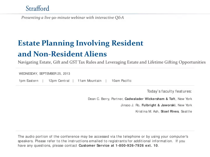 estate planning involving resident and non resident