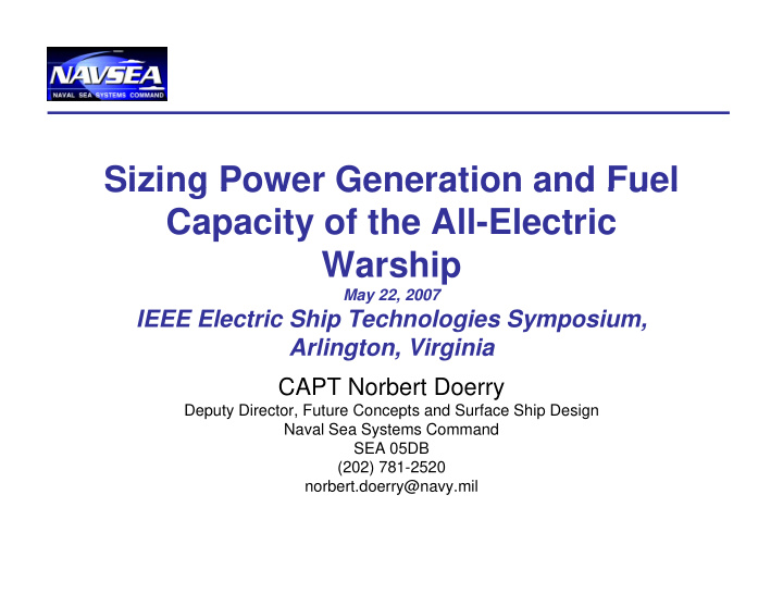 sizing power generation and fuel sizing power generation