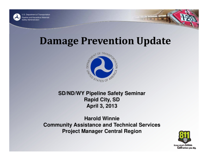 damage prevention update