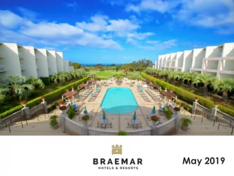 May 2019  Forward Looking Statements and Non-GAAP Measures  In keeping with the SEC's &quot;Safe