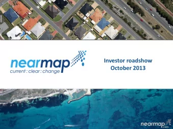 Insert title  Investor roadshow  October 2013  Insert title  Business successfully transformed