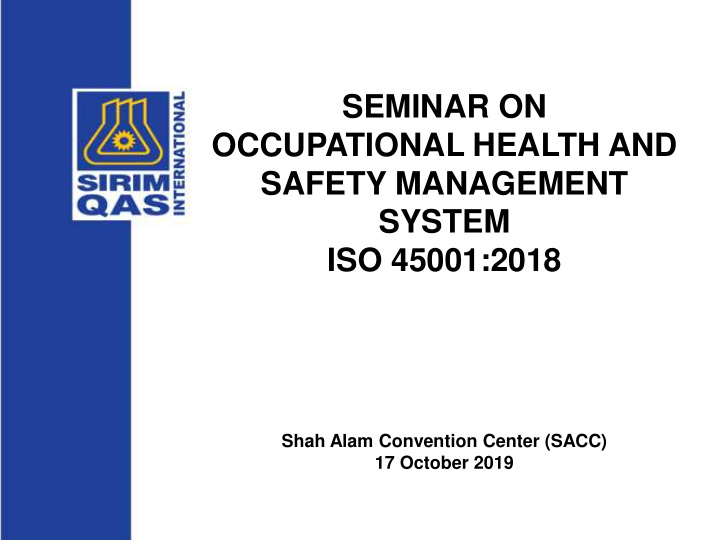 seminar on occupational health and safety management