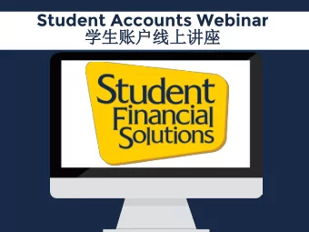Student Accounts Webinar    Meet the Teams  WEBSITE    Student