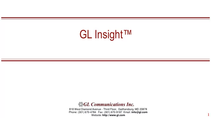 gl insight