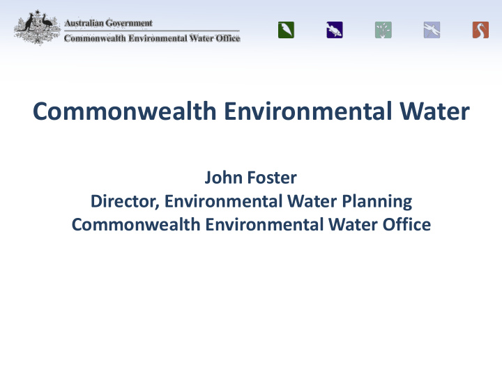 commonwealth environmental water