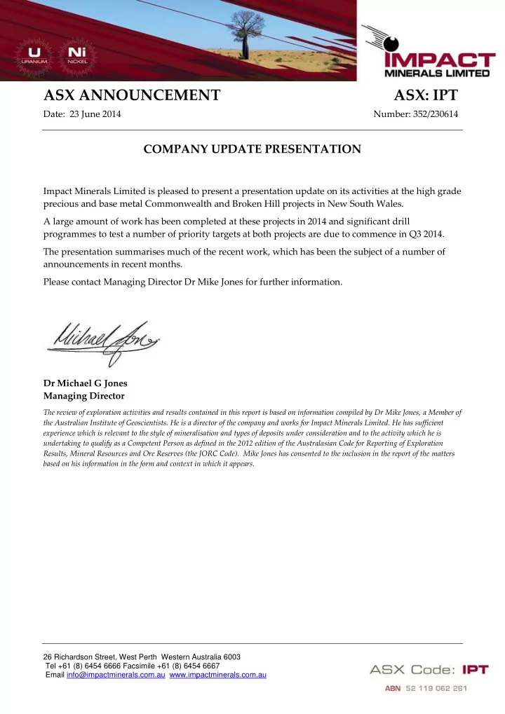 asx announcement asx ipt