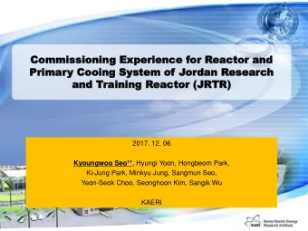 Prima  Primary  y Coo  Cooing  ing Sys  System  tem of  of J  Jor  orda  dan R  n Res  esea  earch