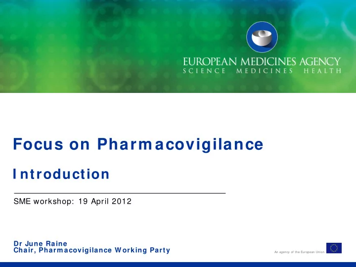 focus on pharm acovigilance