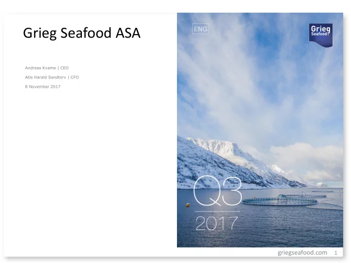 grieg seafood asa