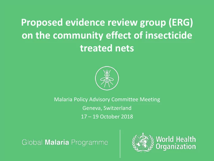on the community effect of insecticide
