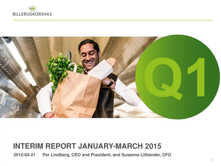 interim report january march 2015