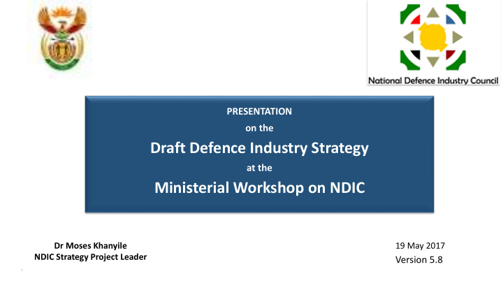 draft defence industry strategy