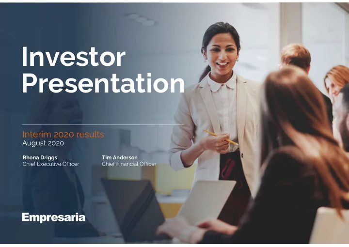 investor presentation