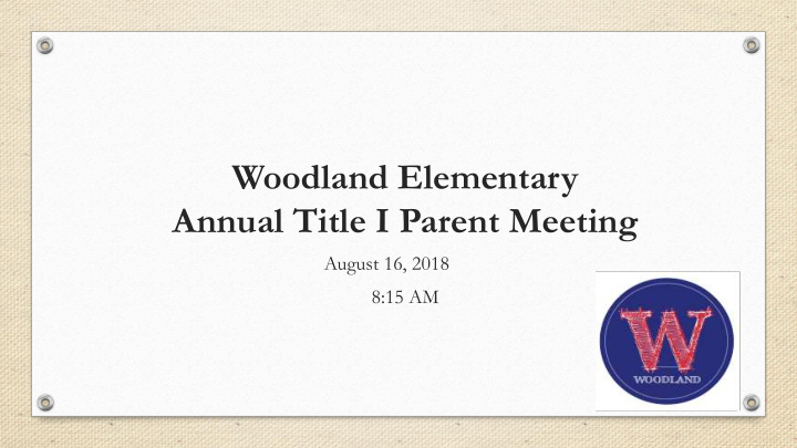 woodland elementary