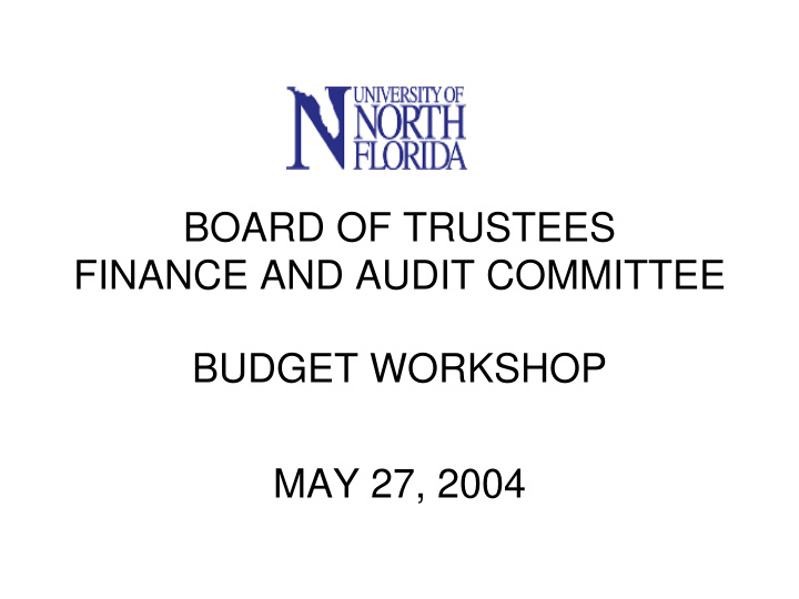board of trustees finance and audit committee budget