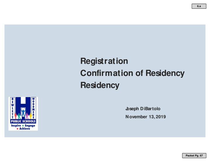 registration confirmation of residency residency