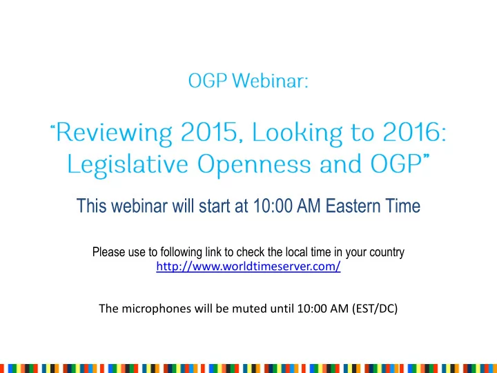 this webinar will start at 10 00 am eastern time
