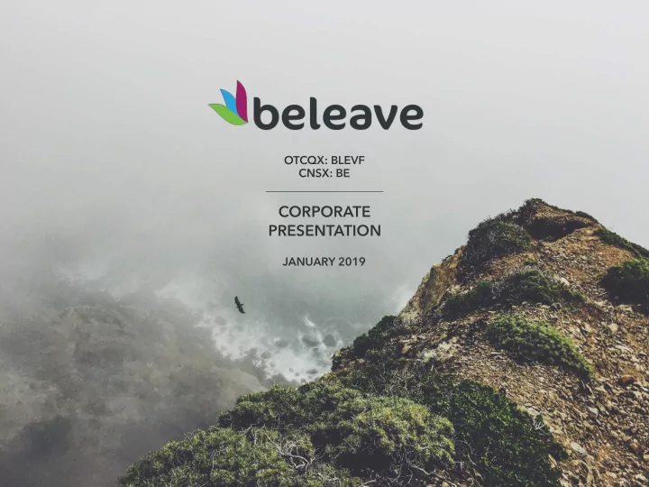 corporate presentation