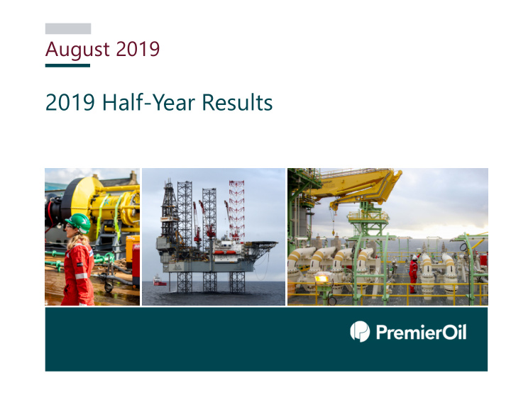 2019 half year results