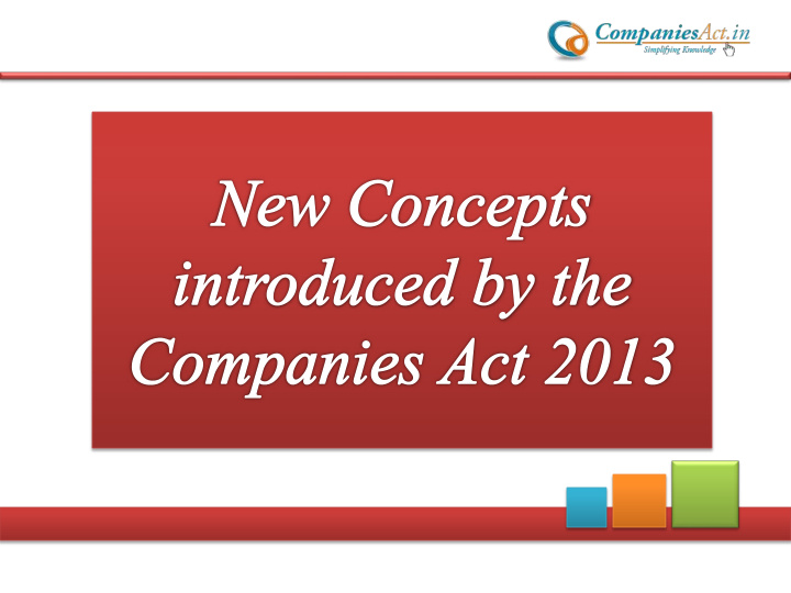 the companies act 2013