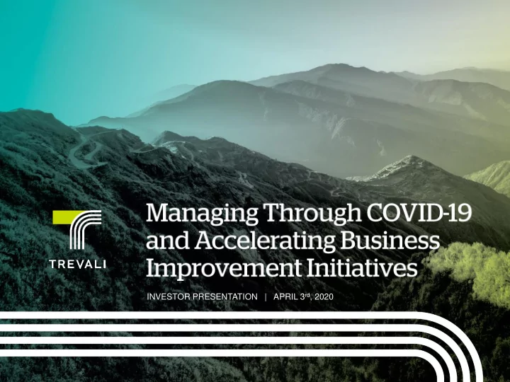 investor presentation april 3 rd 2020