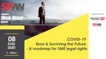 Synopsis  Focus on SME concerns under  the COVID-19 (Temporary  Measures) Act:   Manufacturing