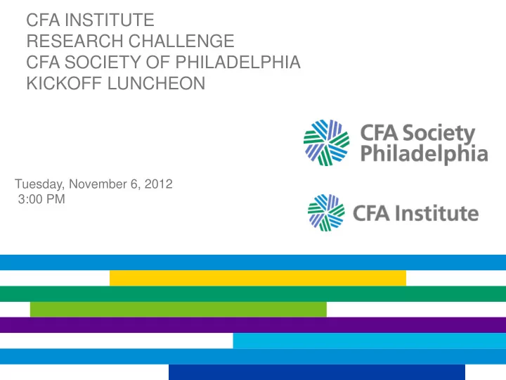 cfa society of philadelphia