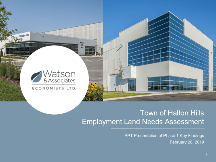 town of halton hills employment land needs assessment