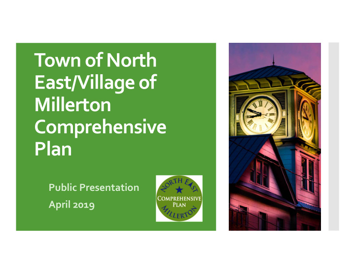 town of north east village of millerton comprehensive plan