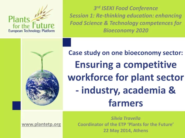 case study on one bioeconomy sector ensuring a
