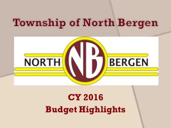 CY 2016  Budget Highlights  CY 2016 budget highlights include  Significant cost savings to the