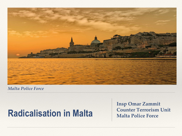 radicalisation in malta