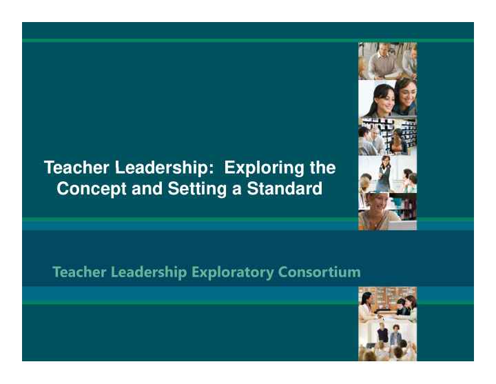 teacher leadership exploring the teacher leadership