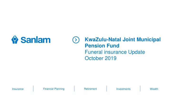 funeral insurance update