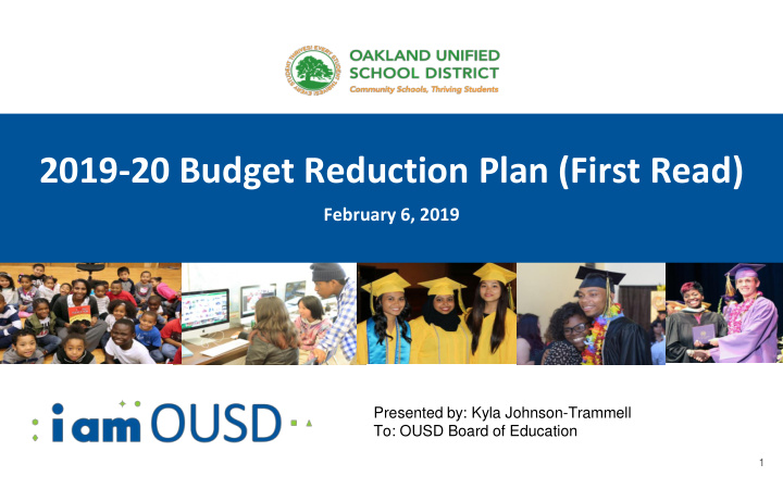2019 20 budget reduction plan first read