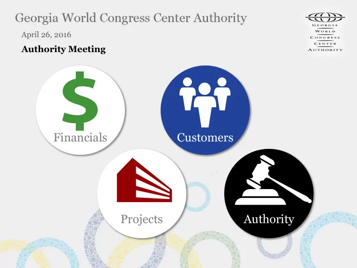 financials customers