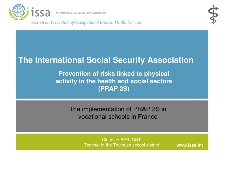 the international social security association