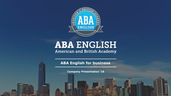 aba english for business