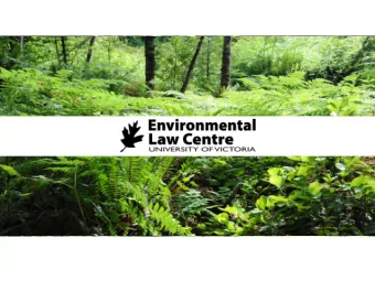 Presentation to  Special Committee on  Cosmetic Pesticides  Professor Chris Tollefson  Hakai Chair